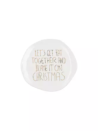 RAEDER | Plato navideño de 14 cm UNA VEZ SEREMOS... | weiss